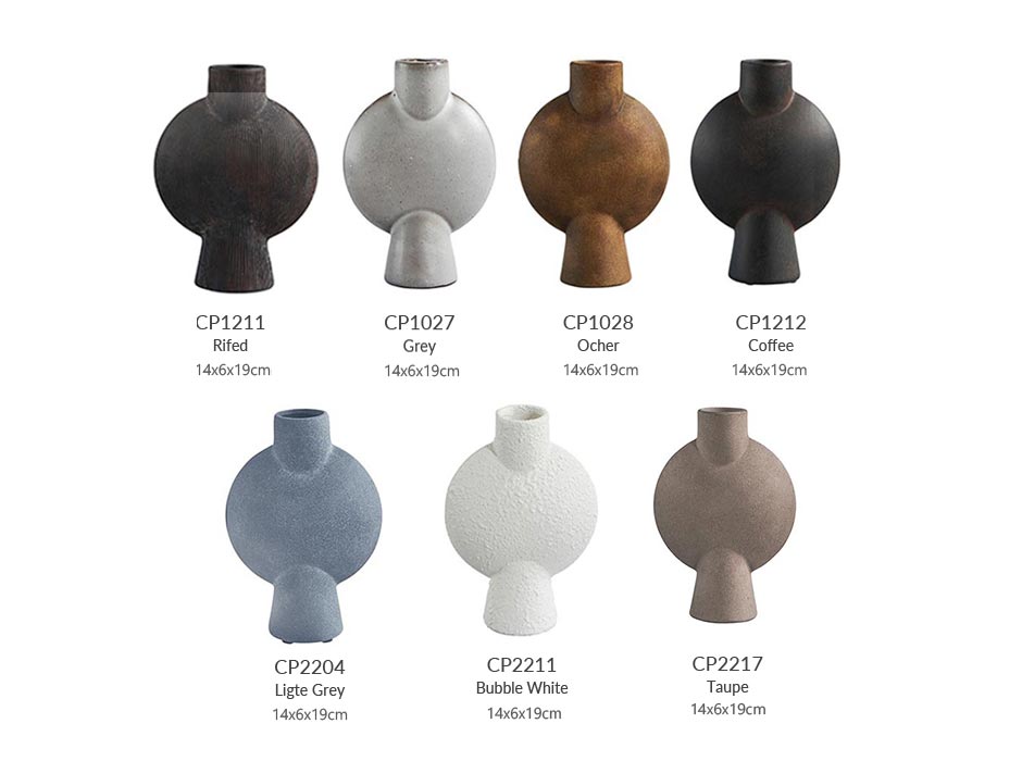Sphere Vase Bubl,
 Mini – Taupe, 14x6xH19cm, 111176