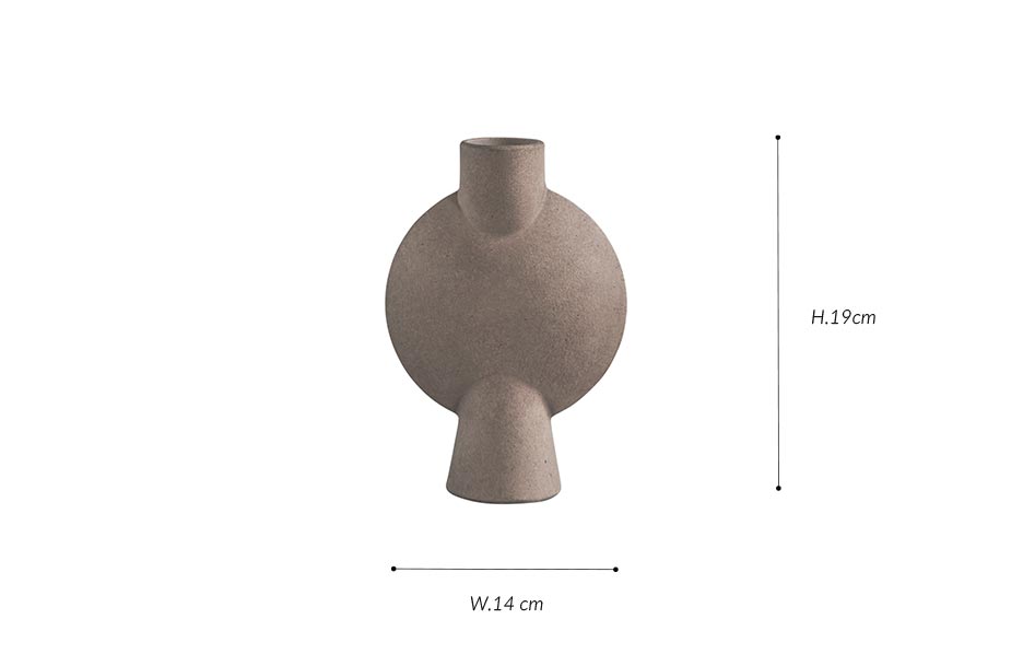 Sphere Vase Bubl,
 Mini – Taupe, 14x6xH19cm, 111176