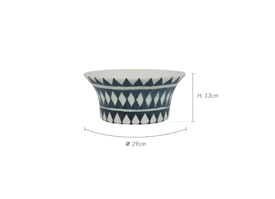 Diamond Pattern Bowl, ETC, 29x29x13cm, 10367P