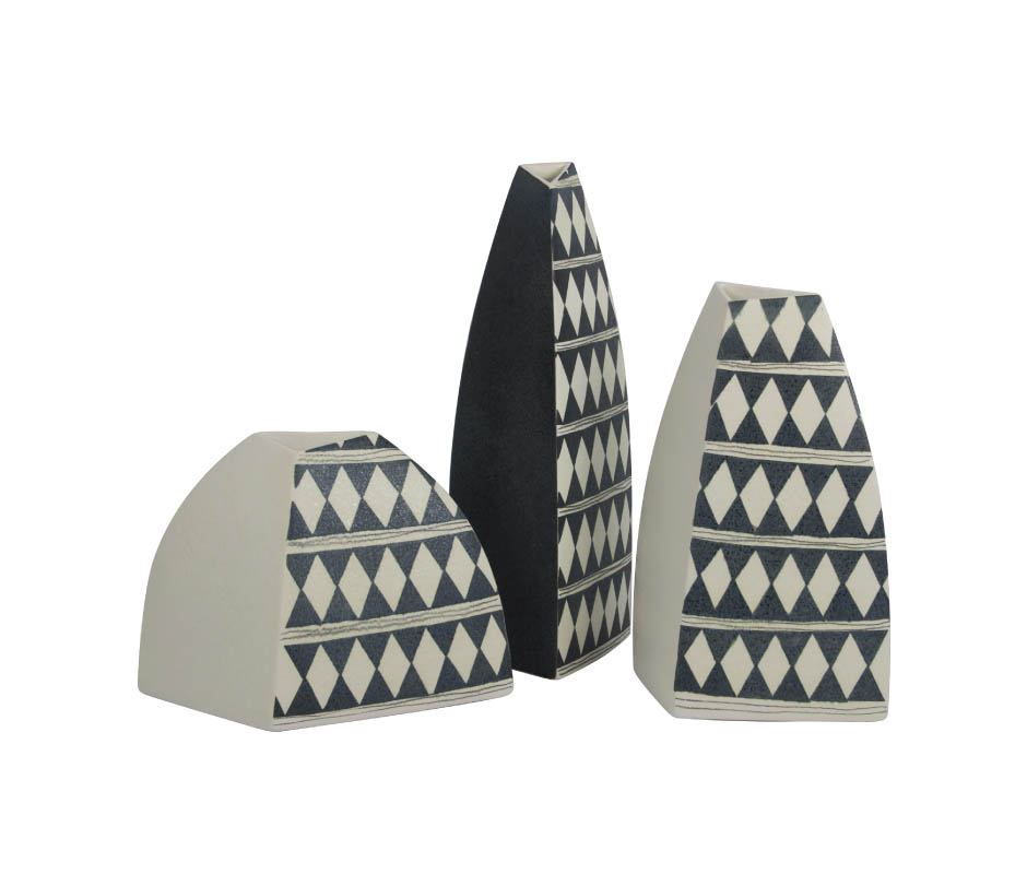 Pattern Vase, ETC, 30x11x22cm, 5529F