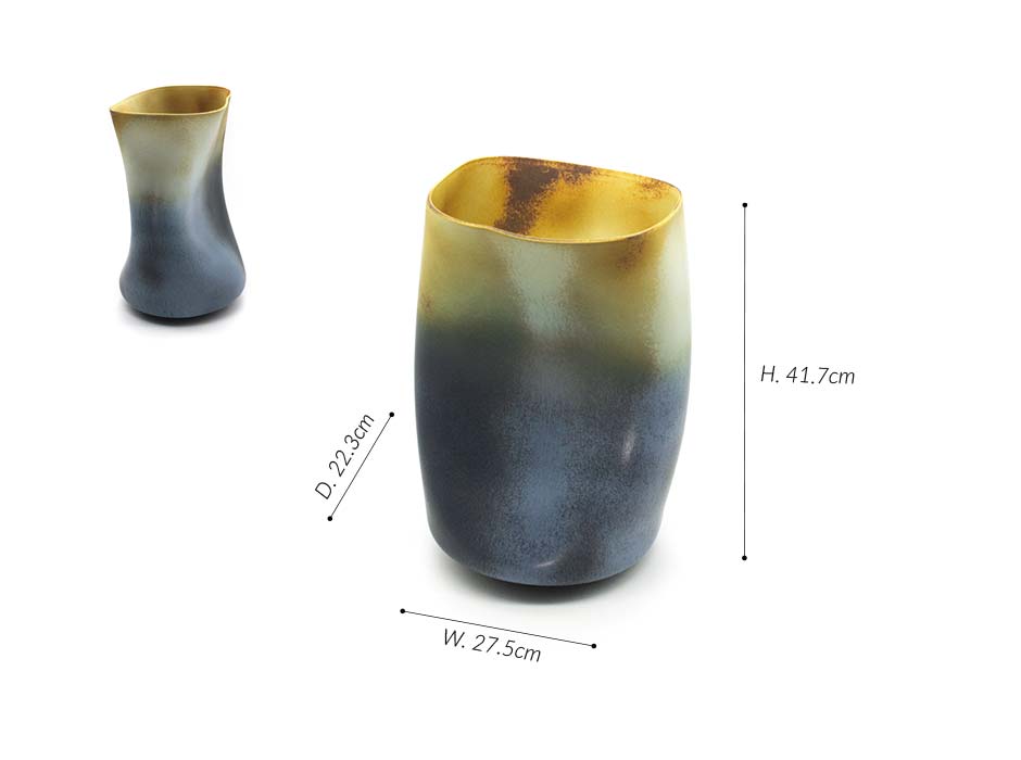 Natural Vase, Faded Blue, 27.5×22.3×41.7cm, 10968P