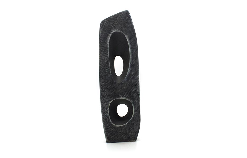 Hole Vase, Black, 17.2x9x57.4cm, 11212/398P