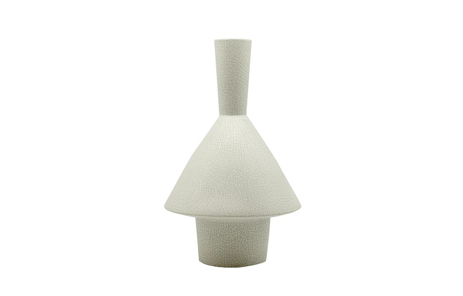 Vase Disforme 3, White, Ø35x50cm, 11522F