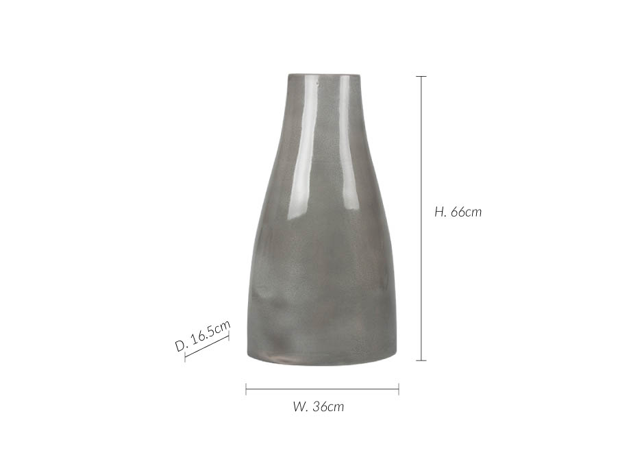 Body Vase, Grey, 36×16.5x66cm, 5627 DV6517