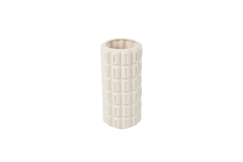 60´s Vase, Ivory, Dia.9 x 21cm, 6572