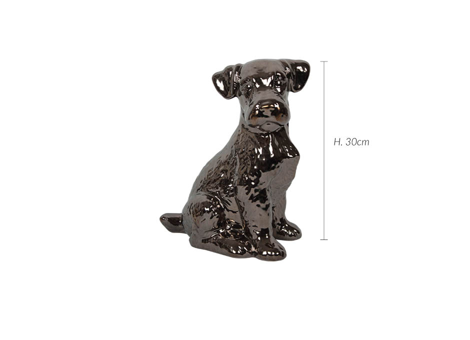Decorative Dog, Gold, 30cm, 6629 D824