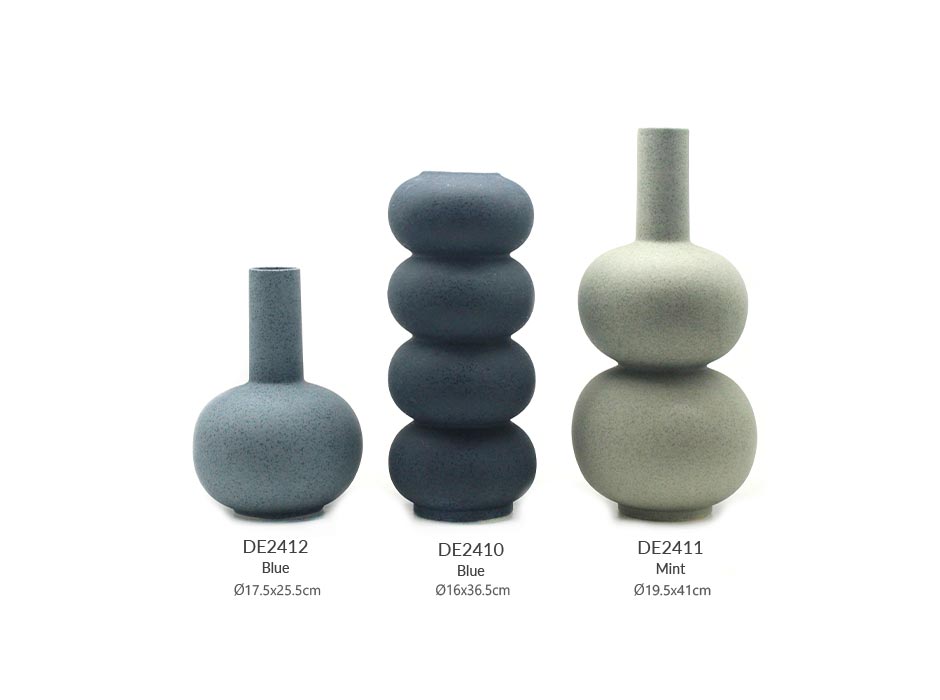 Be Old Vase, Sky Blue, Ø17.5×25.5cm, 7975