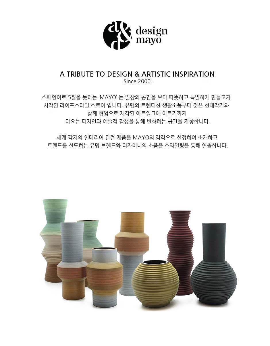 Twowave Vase, Green/Yellow, Ø16.5x41cm, QJ001-L-A01