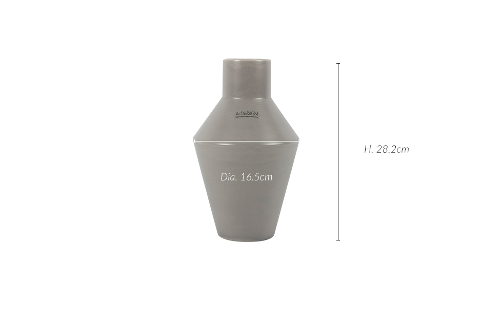 CANECO VASE IMS, Concrete, Dia. 16.5 x 28.2cm, 1711