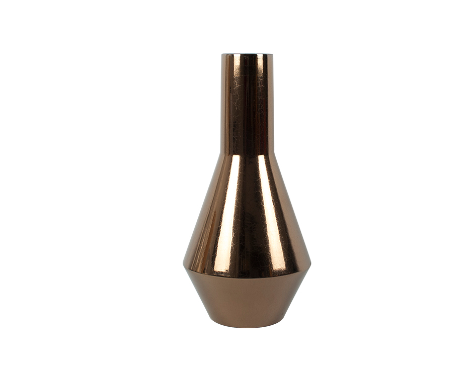 CANECO VASE MS, Metalized Gold, Dia. 18.2 x 37.5cm, 1712