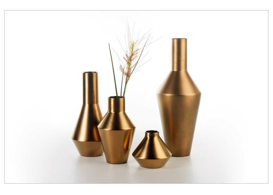 CANECO VASE BS, Khaki Green, Dia. 20 x 52cm, 1713