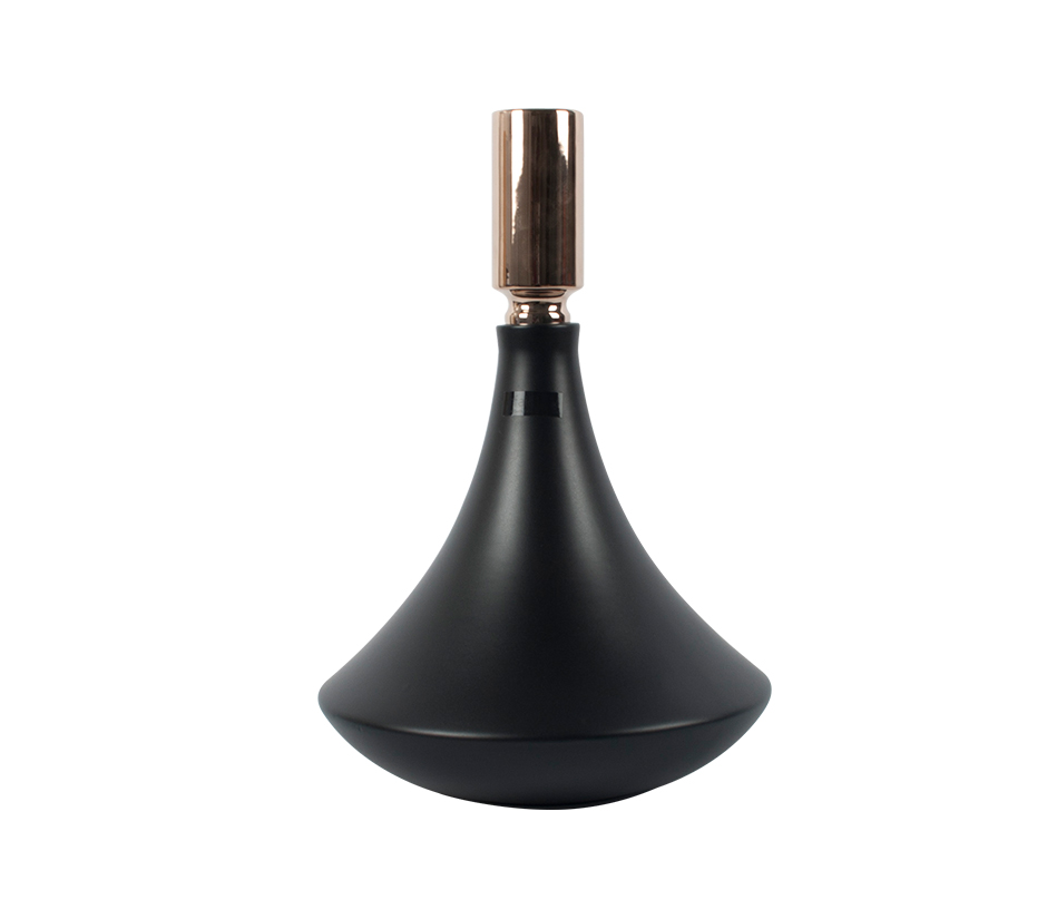 BALLET VASE SS W/LID BLACK, Black matt, Dia. 26 x 41cm, 1740T
