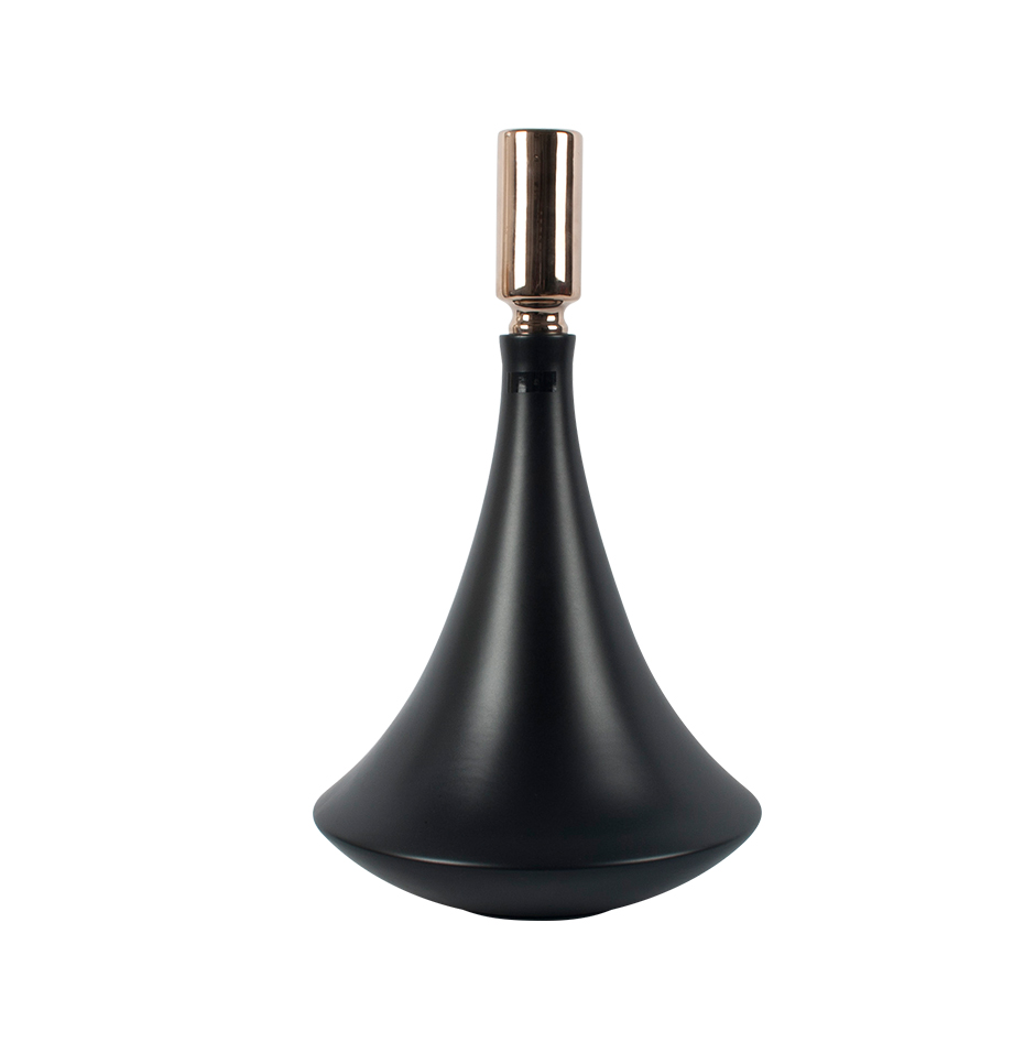 BALLET VASE MS w/LID BLACK, Black matt, Dia. 30 x 53cm, 1741T