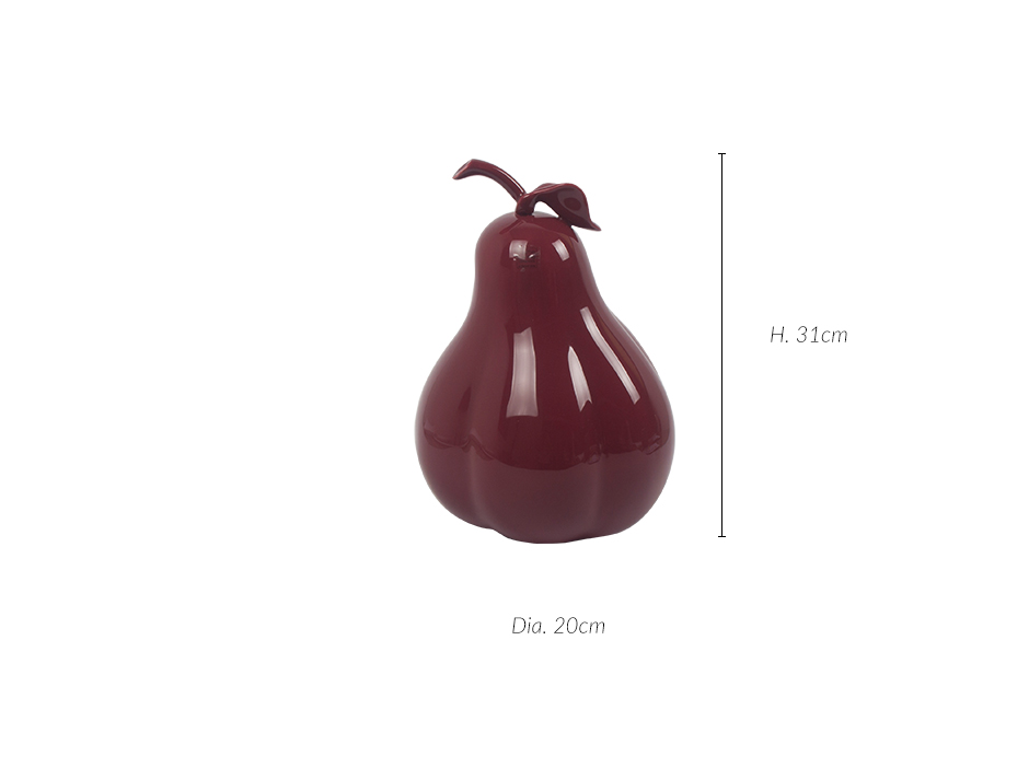 PEAR, Bordeaux, 20 x 20 x 31cm, 2280