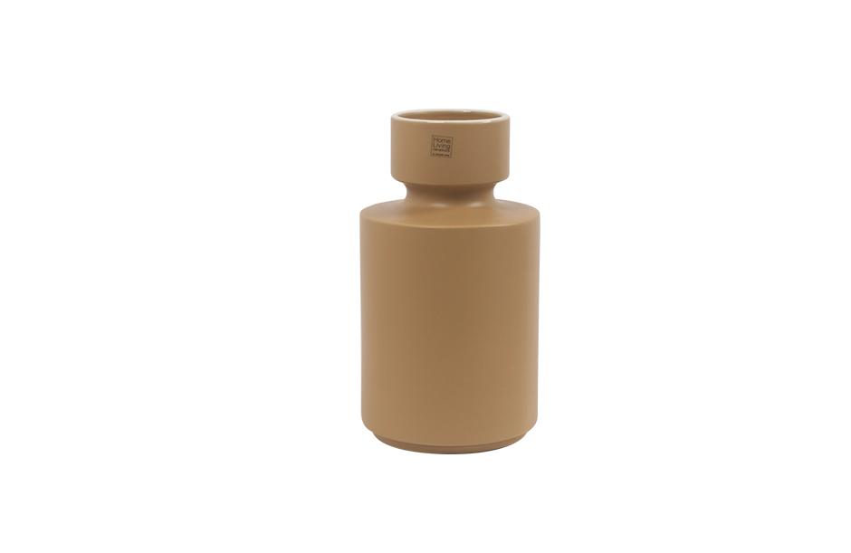 TUNE VASE MD, Dark Caramel Matt, 13.5 x 13.5 x 25cm, 2481