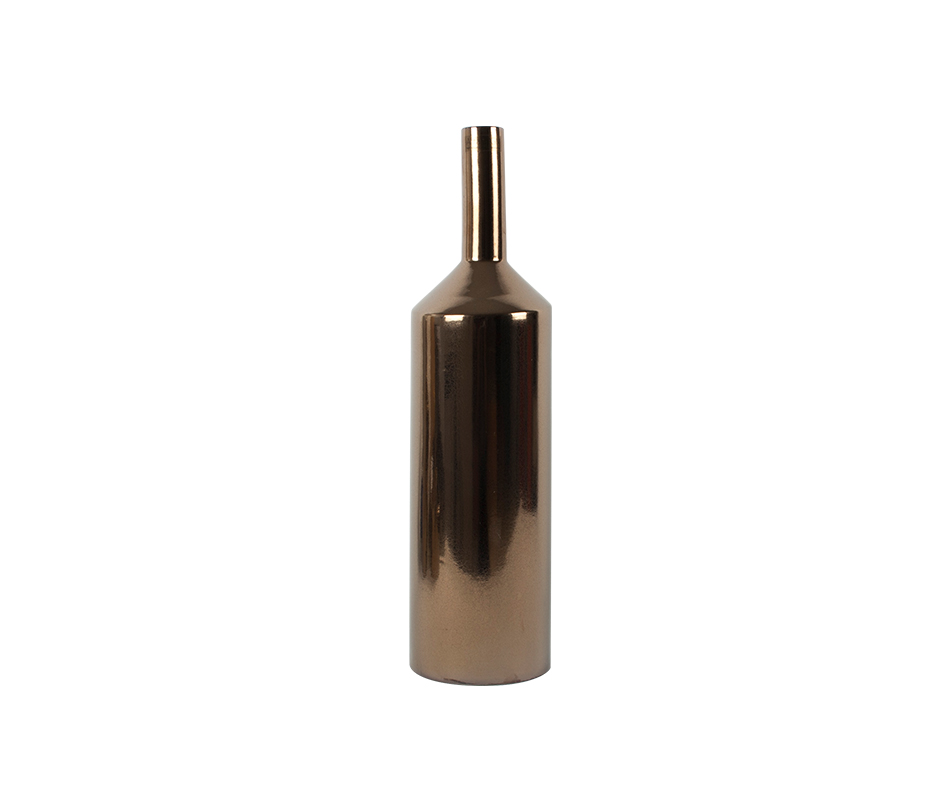 Bottle Vase Bg, Reactive Gold, 12.5 x 48cm, 2493