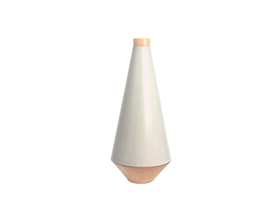 UFO Vase Bg. Matt Grey, 17 x 40cm, 2500
