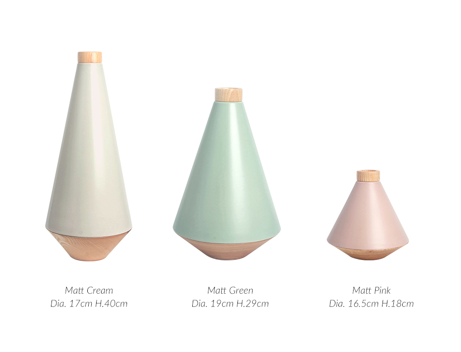 UFO Vase Sm, Matt Pink , 16.5 x 18cm, 2502