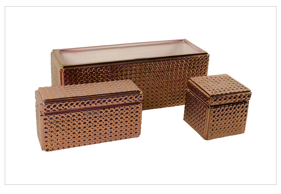 PANDORA BOX Square w/ LID, Gold, VD2250, 13 x 13 x 13cm, 3130