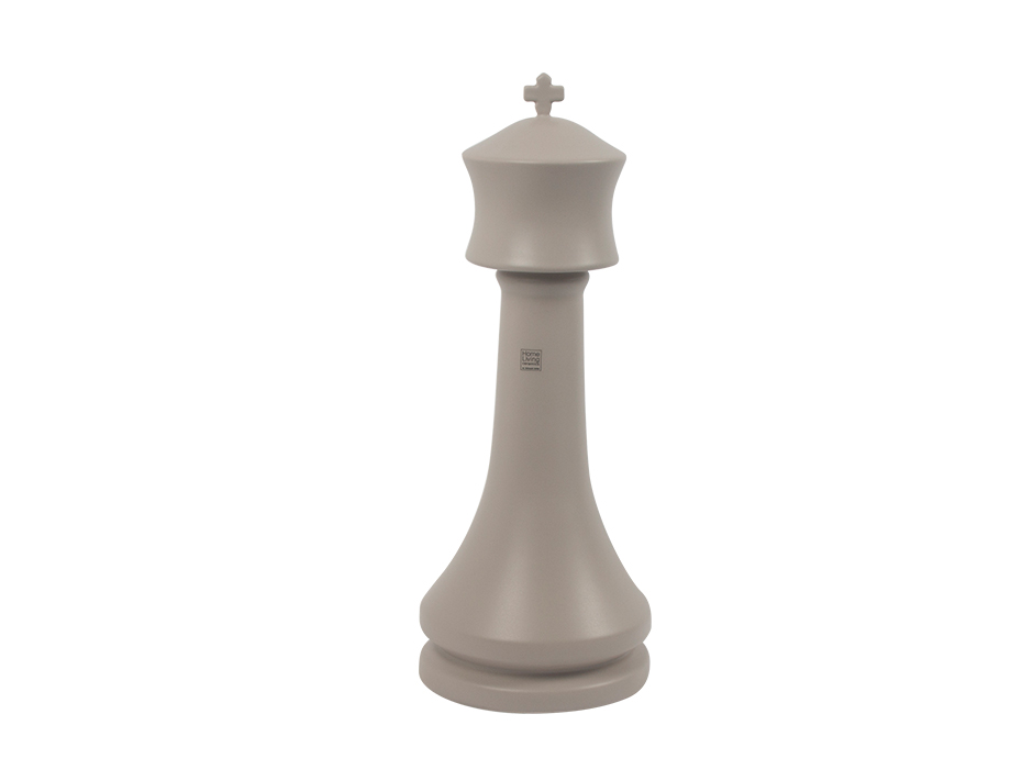 CHESS KING, Light Grey, 17 x 17 x 44.5cm, 6124