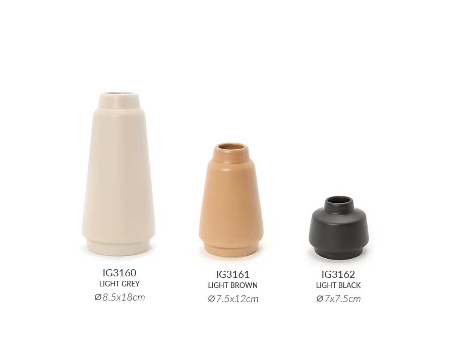 Link Mini Vase Sm, LIGHT BLACK, Ø7×7,5cm, 2552Mini