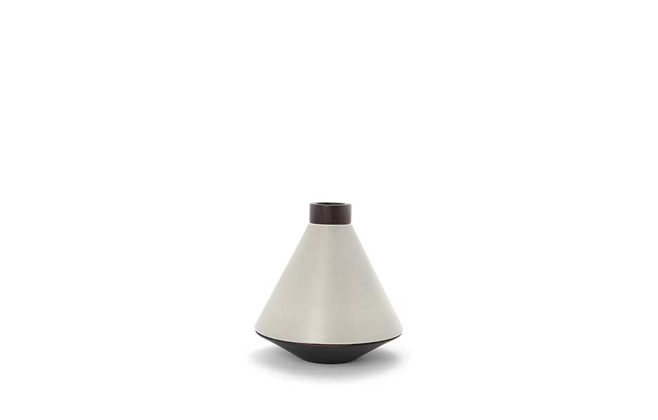 Ufo Woody vase Sm, GREY BETTON MATT, Ø16.5x18cm, 2502