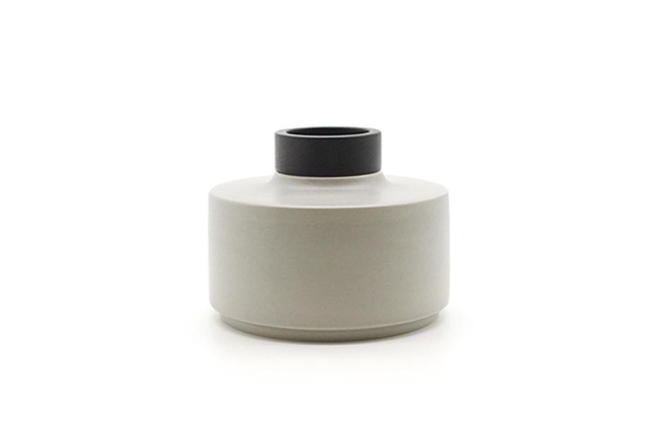 Cill Woody Vase Grey (S), Grey, Ø17.5×12.5cm, J2542W