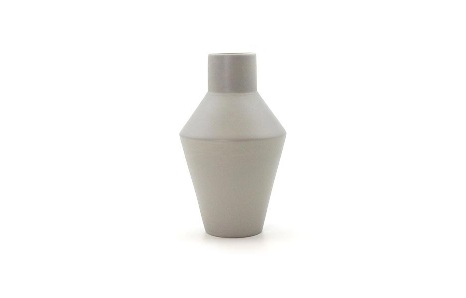 Caneco Vase (M), Grey, Ø16.5×28.2cm, 1711
