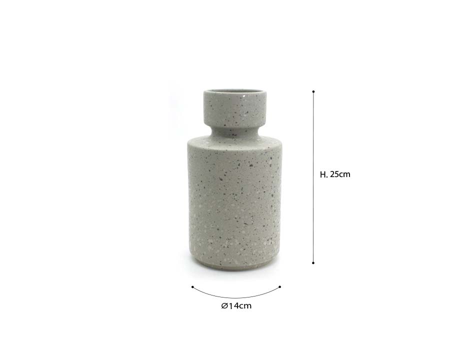 Tune vase S, Green, Ø14x25cm, J2482