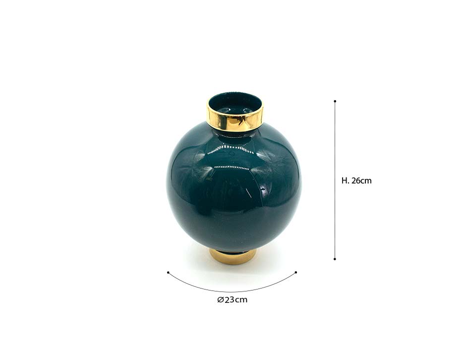 Opulance M, Green, Ø23X26cm, 735