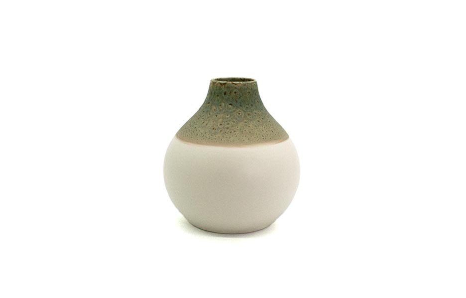 Sidney vase S, White, Ø17x18cm, 1700
