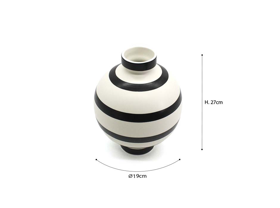 Opulance Ball , White/Black, Ø19x27cm, 735