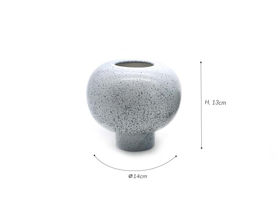 Koop Case Ball-
Rough White & Black, Ø14x13cm, J2672SM