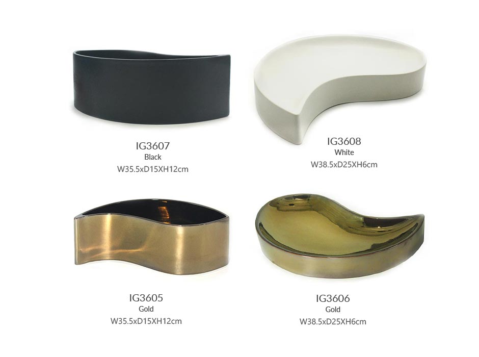 Table Center Low-White, 38.5x25x6cm, 1307