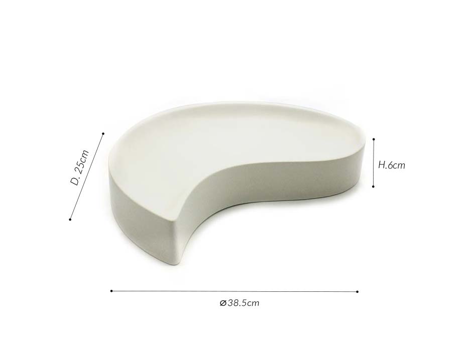 Table Center Low-White, 38.5x25x6cm, 1307