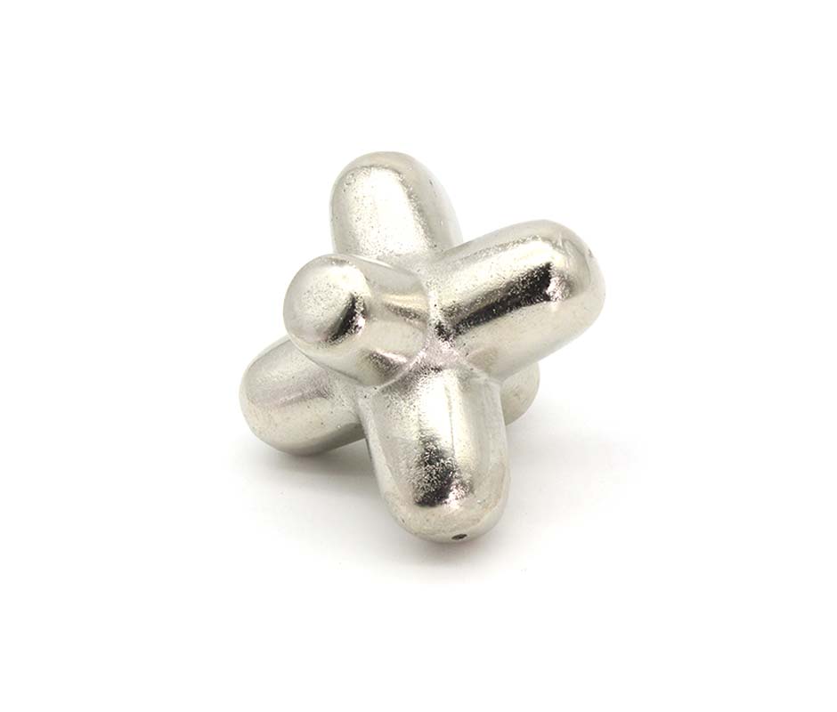 cross objet, Nickel, 14x14x14cm, 21327-14