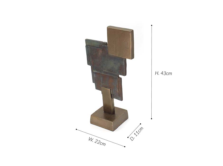 block 42, Brass, 22x11x43cm, 22144-42