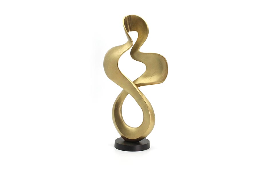 spiral 14, Brass antique + Bronze, 31x14x52cm, 21900-53