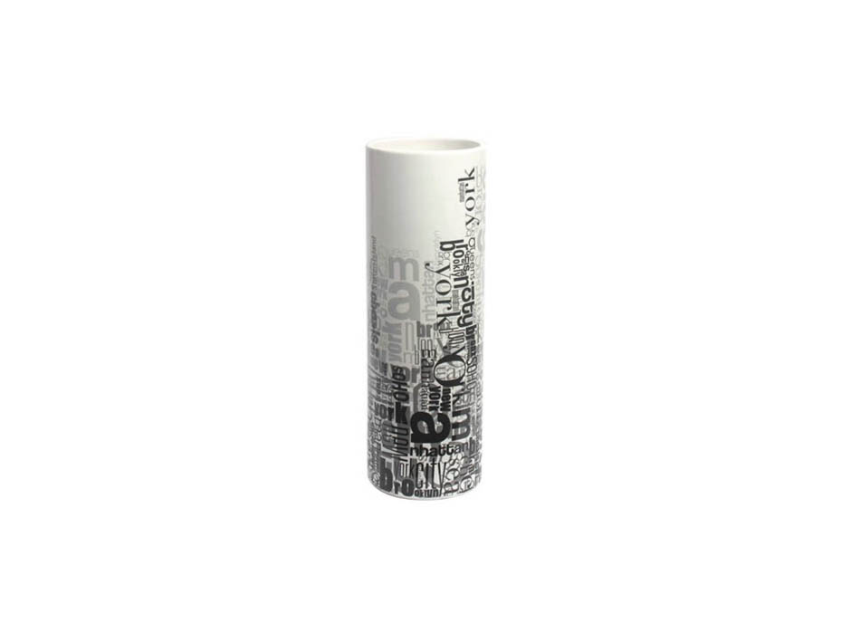 Cylinder Vase, White, 10x10x30cm, K10885