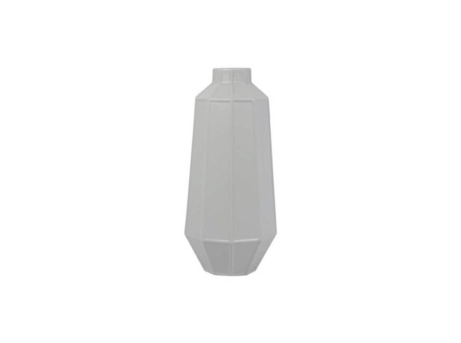 Angle Vase, Light Grey, 18.5×18.5×39.5cm, K11336