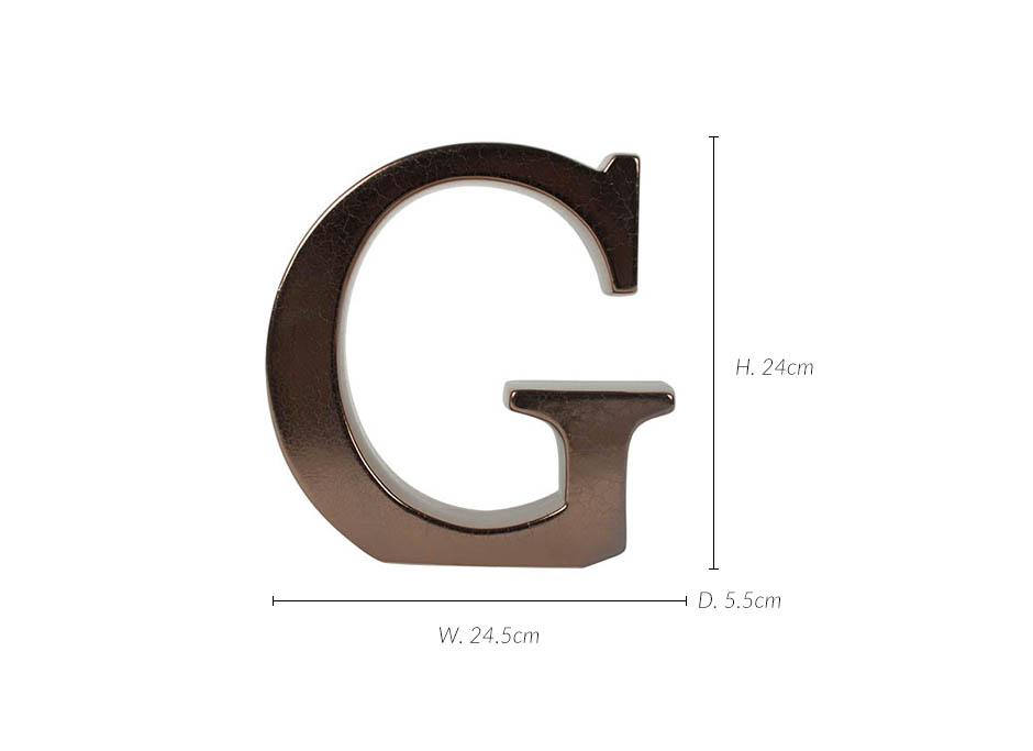 Alphabet G, Bronze, 23×5.5x24cm, K11786