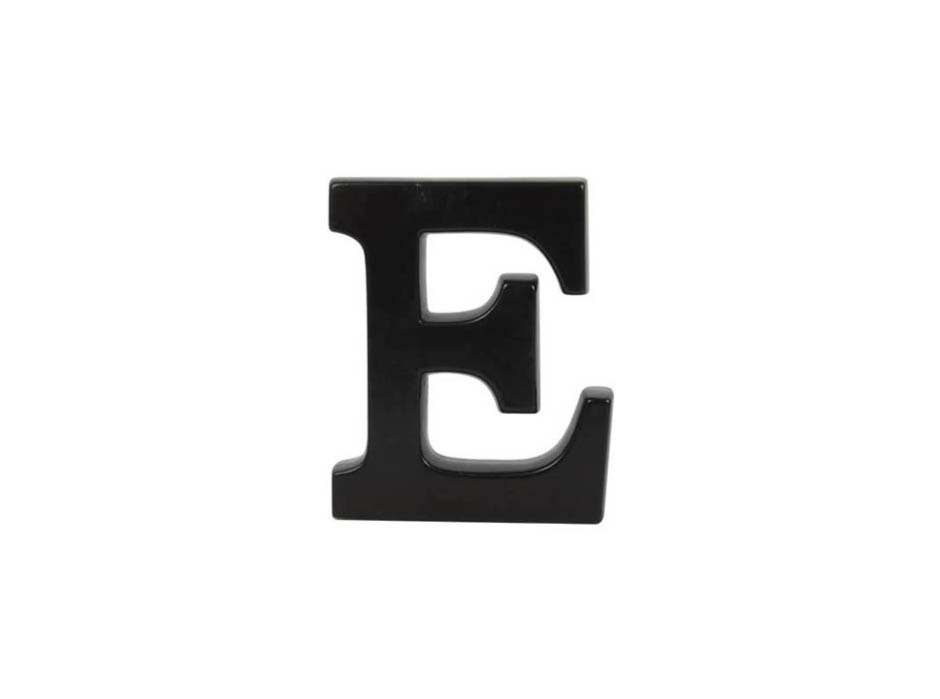 Alphabet E, Black, 20x5x24.5cm, K11787