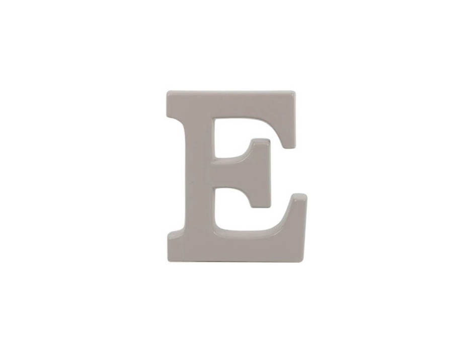 Alphabet E, Grey, 20x5x24.5cm, K11787