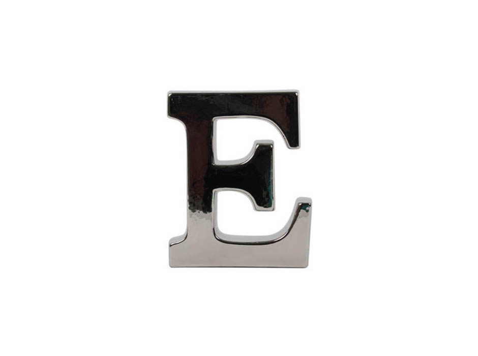 Alphabet E, Silver, 20x5x24.5cm, K11787