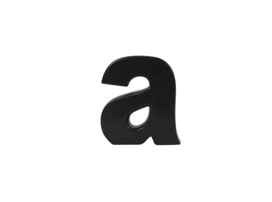 Alphabet a, Black, 18.5x5x21cm, K11797