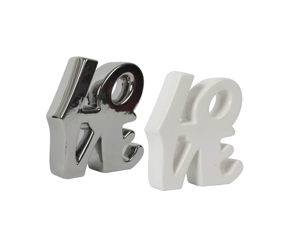LOVE, White, 17.5x5x18cm, K11853