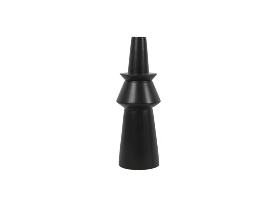 Molding Vase, Black, 10.5×10.5x32cm, K12479