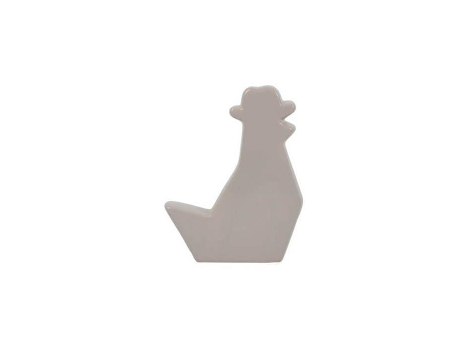 Bird w.Fedora, Grey, 16×4.5×20.5cm, K12769