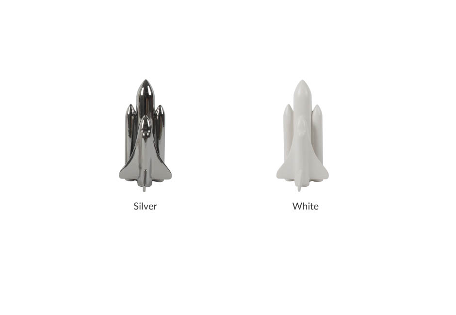 Rocket, White, 13x12x27cm, K12831