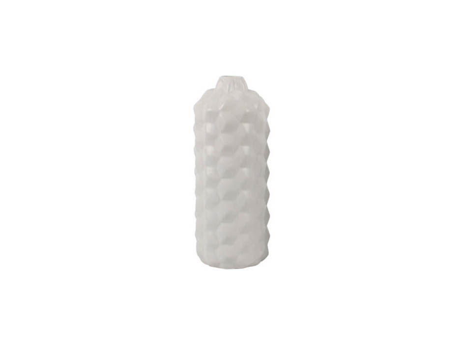 Vase, White, 11x11x38cm, K12965